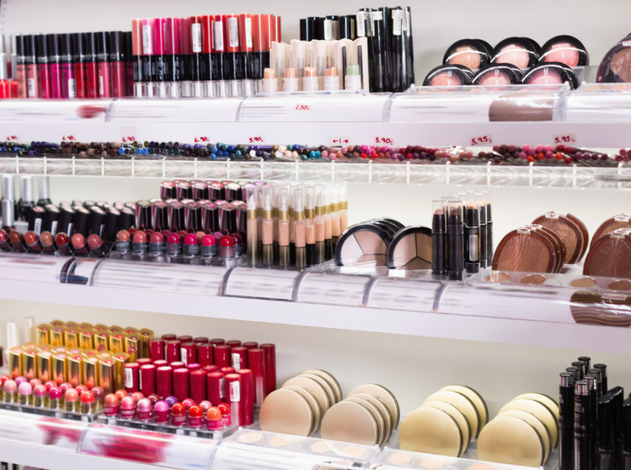 Cosmetics company products to sell, including lip gloss, lipstick, and face powder